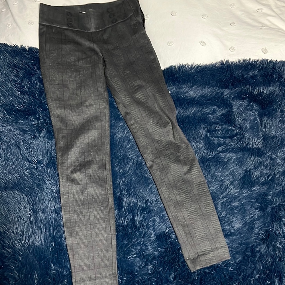 Small Grey Plaid Leggings from Zara